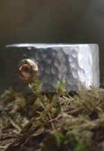 Handmade Songea Sapphire Silver & Gold Ring