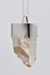          Handmade Natural Citrine Silver Pendant 