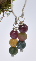 Aquamarine & Tourmaline Earrings