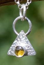 Handmade Tourmaline Silver Pendant