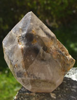 Tibetan Quartz Self-Healed Black Phantom Black Bubble Enhydro