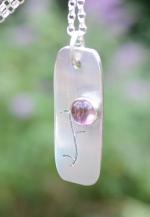 Handmade Pink Tourmaline Silver Pendant